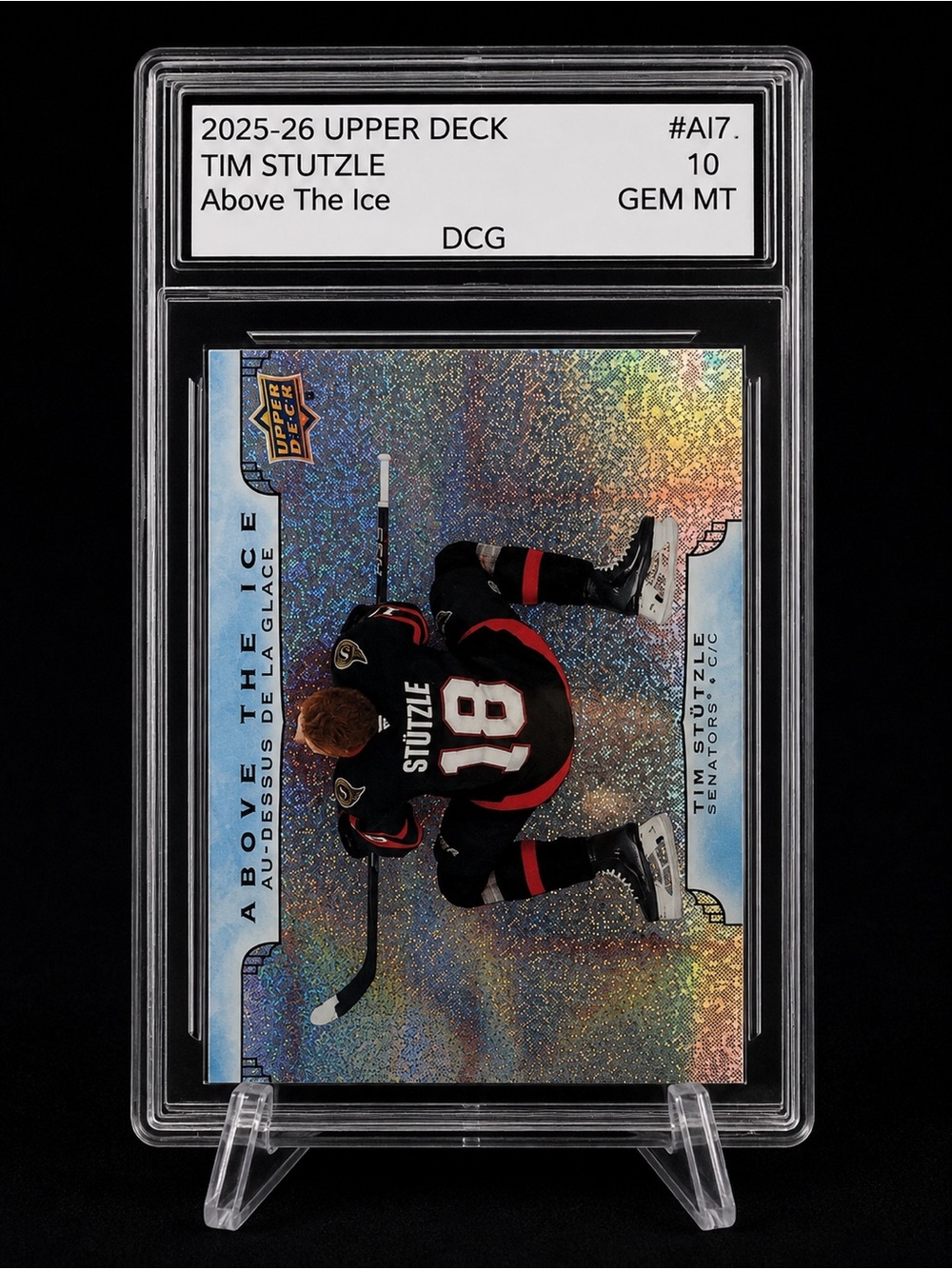 2025 Upper Deck Tim Stutzle Above The Ice Trading Card - Ottawa Senators